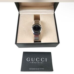 Gucci vintage Silver buckle watch full inclusion
